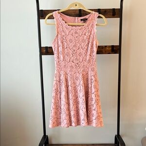 City Studio Pink Fit and Flare Mini Dress